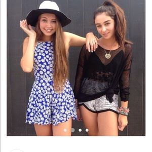 LF Daisy Backless Romper